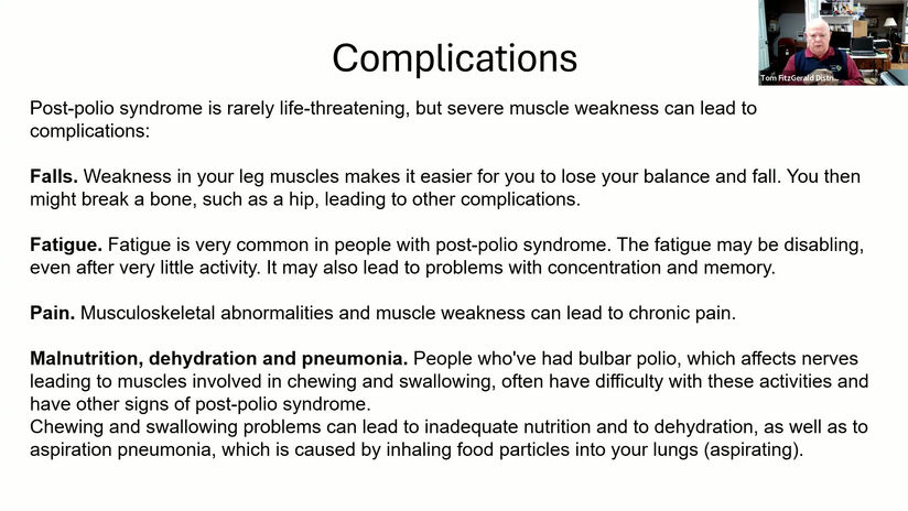 20 Oct 2025 Polio Survivor Tom Fitzgerald